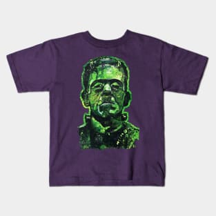 Pop Art Frankenstein (Transparent Version) Kids T-Shirt